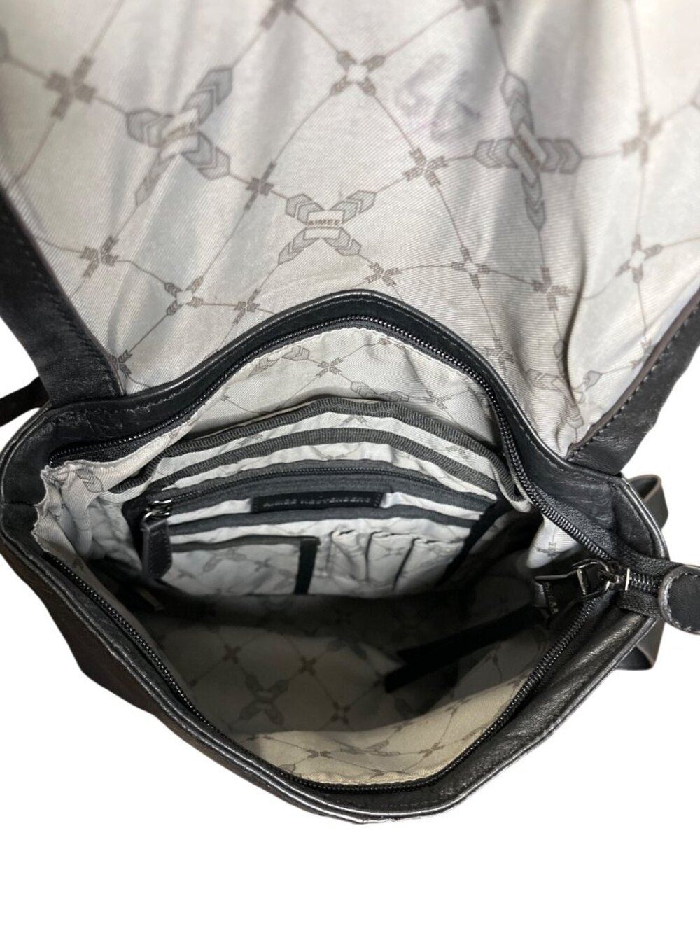 Aimee Kestenberg Black Leather Backpack Convertible Shoulder Bag - Picture 7 of 10